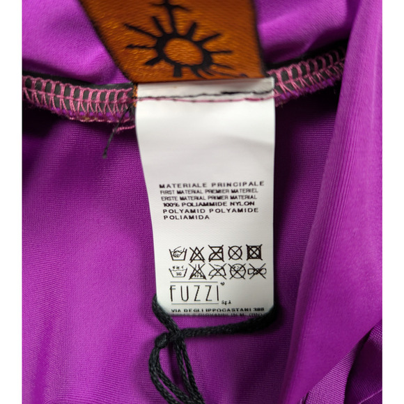 Vintage Jean Paul Gaultier Fuzzi Soleil Festival Skirt Yellow with Purple Fringe - Picture 5 of 7